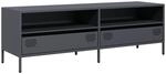 vidaXL TV Schrank, Lowboard f&uuml;r Fernseher, Fernsehtisch mit 2 F&auml;chern 2...