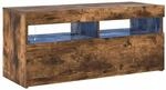 vidaXL TV Schrank mit LED-Leuchten Lowboard TV M&ouml;bel Tisch Sideboard...