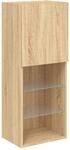 vidaXL TV-Schrank mit LED-Leuchten Sonoma-Eiche 40,5x30x102 cm