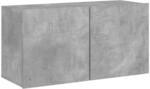 vidaXL TV Wandschrank, TV Schrank mit viel Stauraum, Wandmontage Fernsehschrank