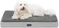 lionto Orthop&auml;disches Hundebett mit Memory-Schaum, 76 x 51 x 8 cm, Grau 