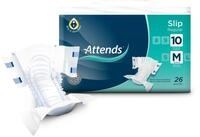 Attends Slip Regular 10M, Einmalslip, bei starker Inkontinenz, Gr&ouml;&szlig;e M, 4 x 26 St.