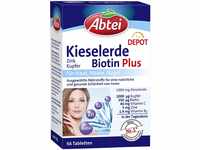 Abtei Kieselerde Biotin Plus, für Haut, Haare und Nägel, 56 Tabletten
