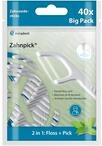 miradent Zahnpick 2-in-1&reg; Big Pack - 40 St&uuml;ck | Zahnseide Stick | mit