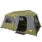 vidaXL Familienzelt, Campingzelt 9 Personen, Gruppenzelt Quick Release Wasserdicht,