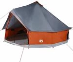 vidaXL Tipi Familienzelt 10 Personen, Campingzelt mit Netzw&auml;nde, Wasserdicht
