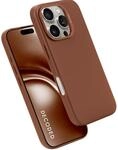 Decoded Lederh&uuml;lle f&uuml;r iPhone 16 Pro Max, MagSafe-kompatible H&uuml;lle, Aus