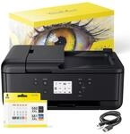 youprint Bundle TR7650 Multifunktionsger&auml;t (Drucker, Scanner, Kopierer) mit 5 XXL