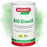 MEGAMAX Bio Eiwei&szlig; Neutral 400 g &ndash; 100% Bio-Milchproteinkonzentrat, Proteinpulver