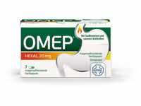 OMEP® HEXAL 20 mg | 7 magensaftresistente Hartkapseln | Gegen Sodbrennen und...