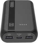 Cellularline - Power Bank 10000 - Kapazit&auml;t: 10.000mAh - Input: 1xUSB-C 10.5W -