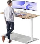 Desktronic H&ouml;henverstellbarer Schreibtisch aus Bambus (160x80cm) &ndash; Elektrisch