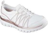 Skechers Damen Graceful PURECRUSH Sneaker, Wei&szlig;, 36.5 EU, wei&szlig;, 36.5 EU