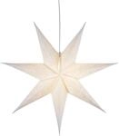 Star Papierstern 7-zackig Wei&szlig; 63cm &ndash; Weihnachtsstern Lampenschirm