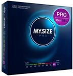 MY.SIZE PRO ELITE Kondome, Gr&ouml;&szlig;e 7, 69 mm, XXL, 36 St&uuml;ck &ndash; Extra reines
