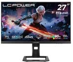 LC-POWER M27UFD 27 Zoll 4K UHD Gaming Monitor, Dual-Mode 4K (3840&times;2160) 160Hz...