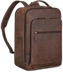 STILORD Gordon Rucksack Leder Herren und Damen Messenger Rucksack Laptop 17 Zoll