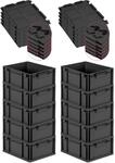 PROREGAL SuperSparSet 10x Eurobox NextGen Grip mit Scharnierdeckel & schwarzen