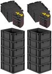 PROREGAL SuperSparSet 10x Eurobox NextGen Grip mit Scharnierdeckel & gelben