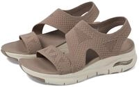 Skechers Damen Arch Fit Brightest Day, Mokka-Strick, 38 EU