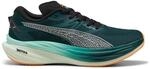 PUMA Deviate Nitro 3 Laufschuhe Neutralschuh Herren gr&uuml;n - Green Terrain-Heat fire