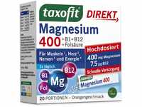 taxofit Magnesium 400 Direkt-Granulat + B1 + B6 + B12 + Folsäure 800µg | 20