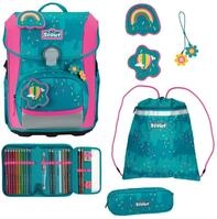 SCOUT Schulranzen Basic Neo Set 4-teilig Happy Confetti petrol
