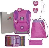 DerDieDas Schulranzen ErgoFlex Tiny Set 6-teilig Purple Unicorn pink