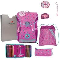 DerDieDas Schulranzen ErgoFlex Easy Set 6-teilig Sweet Sprinkles pink