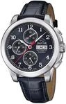 JAGUAR Swiss Made Uhr Automatik Herren aus Leder Blau | Analog, Kalender,