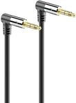 Sonero&reg; premium Audiokabel mit 2x 90&deg; Stecker, 3.5mm Klinke, 2,00m, vergoldete
