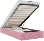 vidaXL Ottoman-Bett ohne Matratze Rosa 80x200 cm Samt
