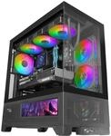 Mars Gaming MC-LCDX, Gaming Geh&auml;use ATX, IPS Bildschirm 9.16" HDMI Anschluss,