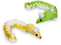 Nobby Pl&uuml;sch Maus mit Pl&uuml;chschwanz, mit Catnip, 7 cm (mit Schwanz 23 cm), 1 Packung