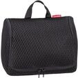 reisenthel toiletbag XL mesh Black - praktischer Kulturbeutel mit Haken,