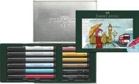 Faber-Castell 267137 - Geschenkset London, 12 Tuschestifte Pitt Artist Pen,
