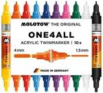 Molotow One4All Acrylic Twin Marker Basic Set 1 (1,5 und 4,0 mm Strichst&auml;rke,