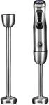 CHEF CUISINE Akku-Stabmixer, Edelstahl, 180W, 23.000 U/min, 9 Geschwindigkeitsstufen,