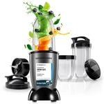 GOURMETmaxx Mr. Magic Power Pro Mixer 400 Watt | Smoothie Maker mit to go Deckel 