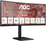 AOC CU34E4CV 34 Zoll Curved, UW-QHD USB Hub Monitor, 120Hz, VA Panel, 4ms GtG,...