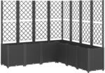 vidaXL Pflanzk&uuml;bel mit Rankgitter, Blumenk&uuml;bel mit modularem Design...