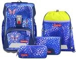 Step by Step Giant Schulranzen-Set &bdquo;Butterfly Maja, 5-teilig, blau-rosa,