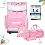 MUWO Kinder Schulranzen Set 5tlg. ergonomischer Leichter Schulrucksack mit