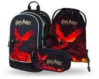 Baagl Schulrucksack Set 3 Teilig Schultasche - Harry Potter Ph&ouml;nix | Ergonomischer