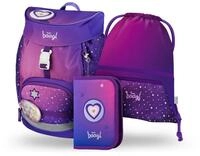 Baagl Schulranzen Jungen f&uuml;r 1. Klasse, Airy Schultasche Set 3-Teilig, Grundschule