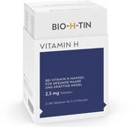 BIO-H-TIN Vitamin H Tabletten 2,5 mg beugen einem Mangel an Vitamin H vor, 84...