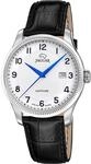 JAGUAR Swiss Made Herrenuhr Analog aus Leder Schwarz | Quarzwerk, Kalender,