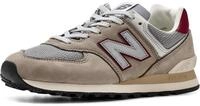 New Balance Unisex-Erwachsene 574 V2 Sneaker, Arid Stone/Monarch Burgundy, 13