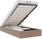 vidaXL Ottoman-Bett ohne Matratze Cappuccino-Braun 90x190cm Kunstleder,...