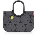 reisenthel loopshopper L smiley grey &ndash; Stabile Tasche mit praktischen F&auml;chern aus